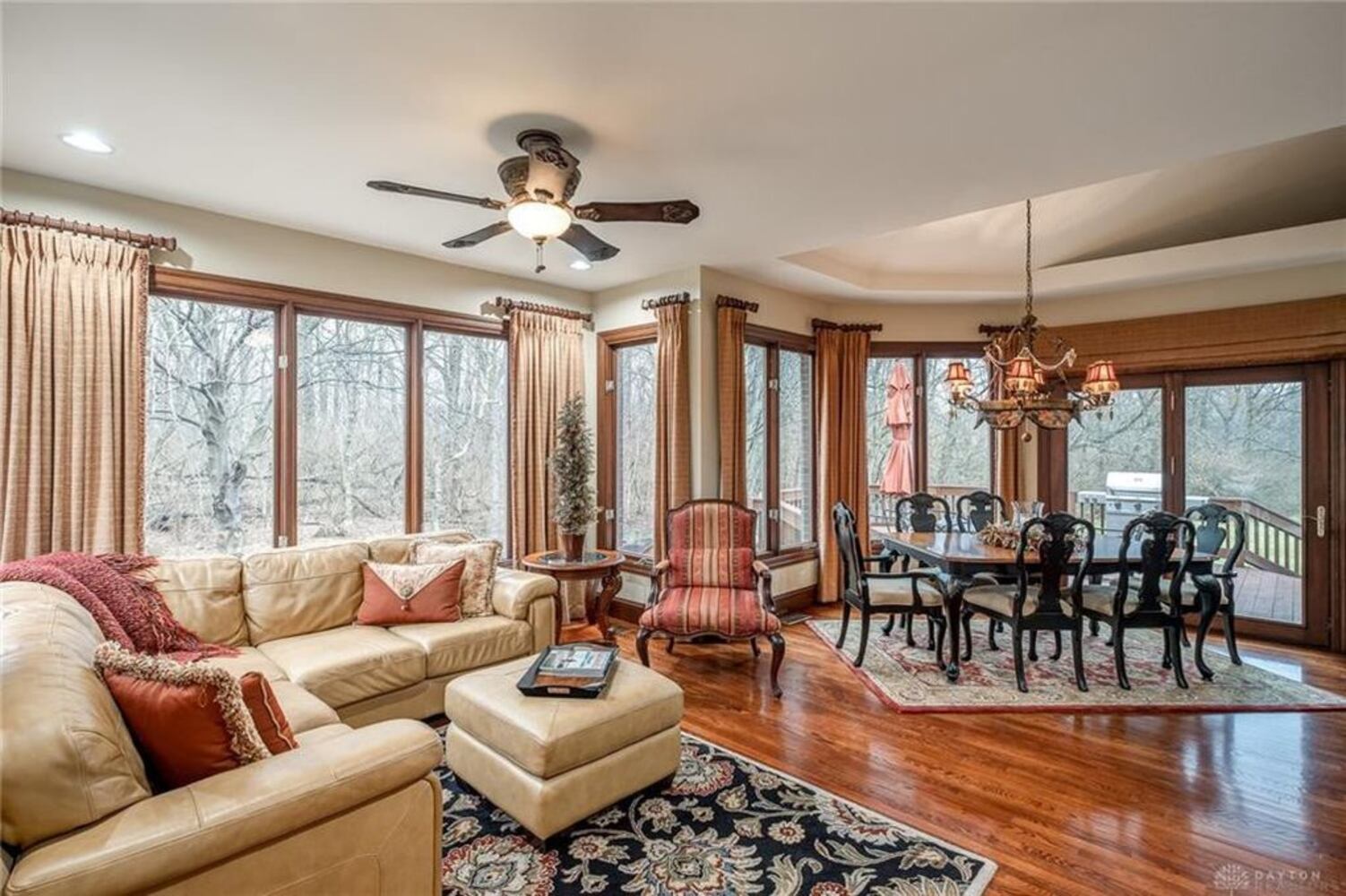 French country-style home offers grand social areas