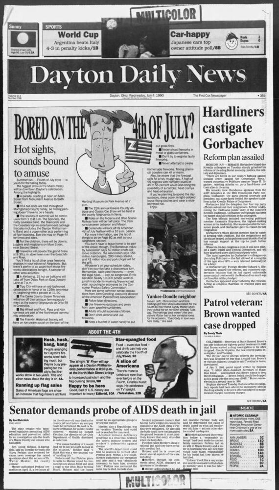 Dayton Daily News front pages