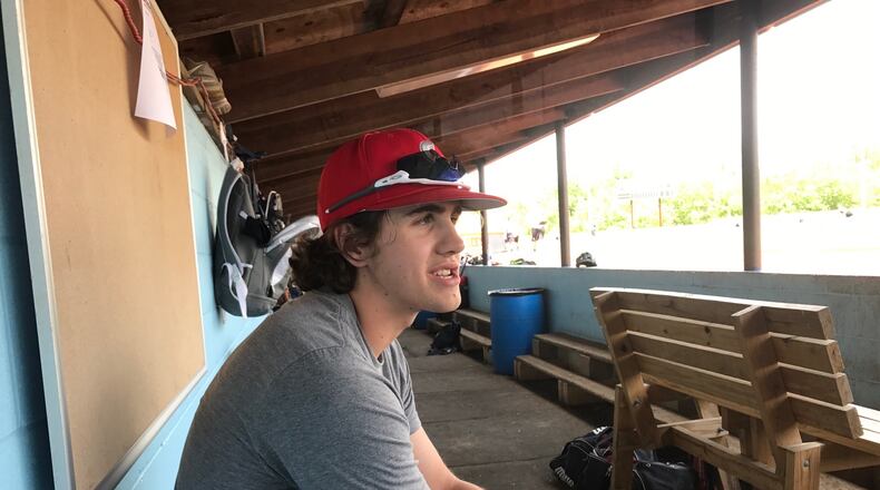 Sinclair first baseman Eddie Pursinger is headed to the University of Dayton next season. Tom Archdeacon/STAFF