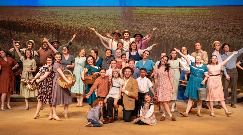 The cast of Cedarville University's collegiate premiere of "Horizons of Gold." Photo courtesy of Cedarville University Theatre