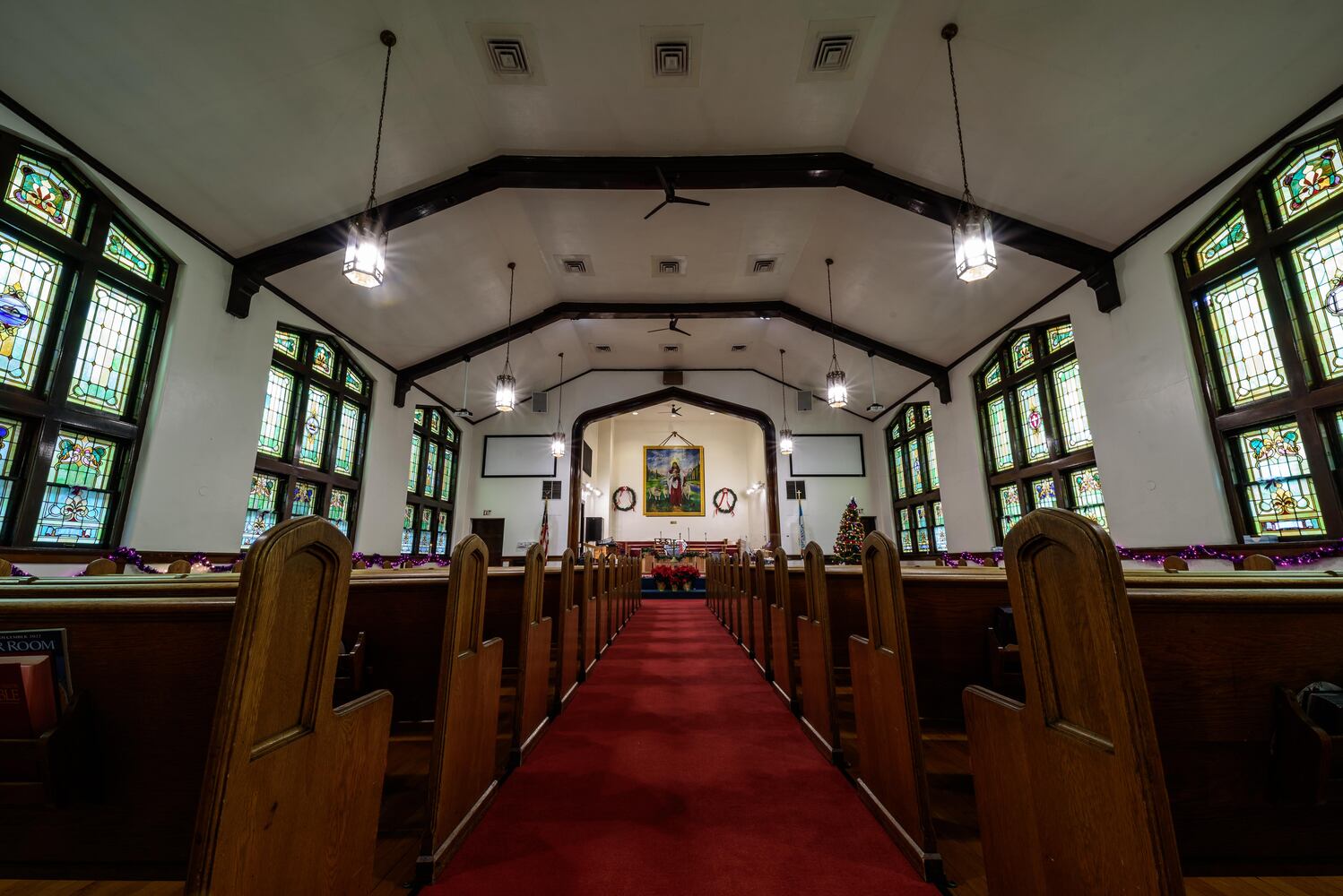 PHOTOS: A look inside McKinley United Methodist Church decorated for Christmas