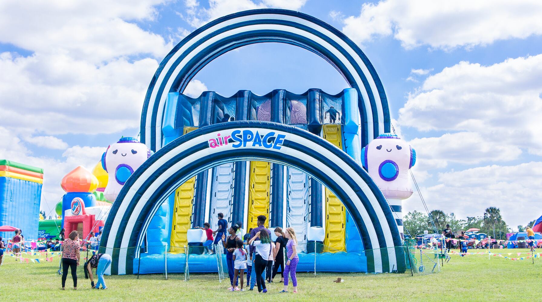 PHOTOS: The World’s Largest Bounce House is inflated fun