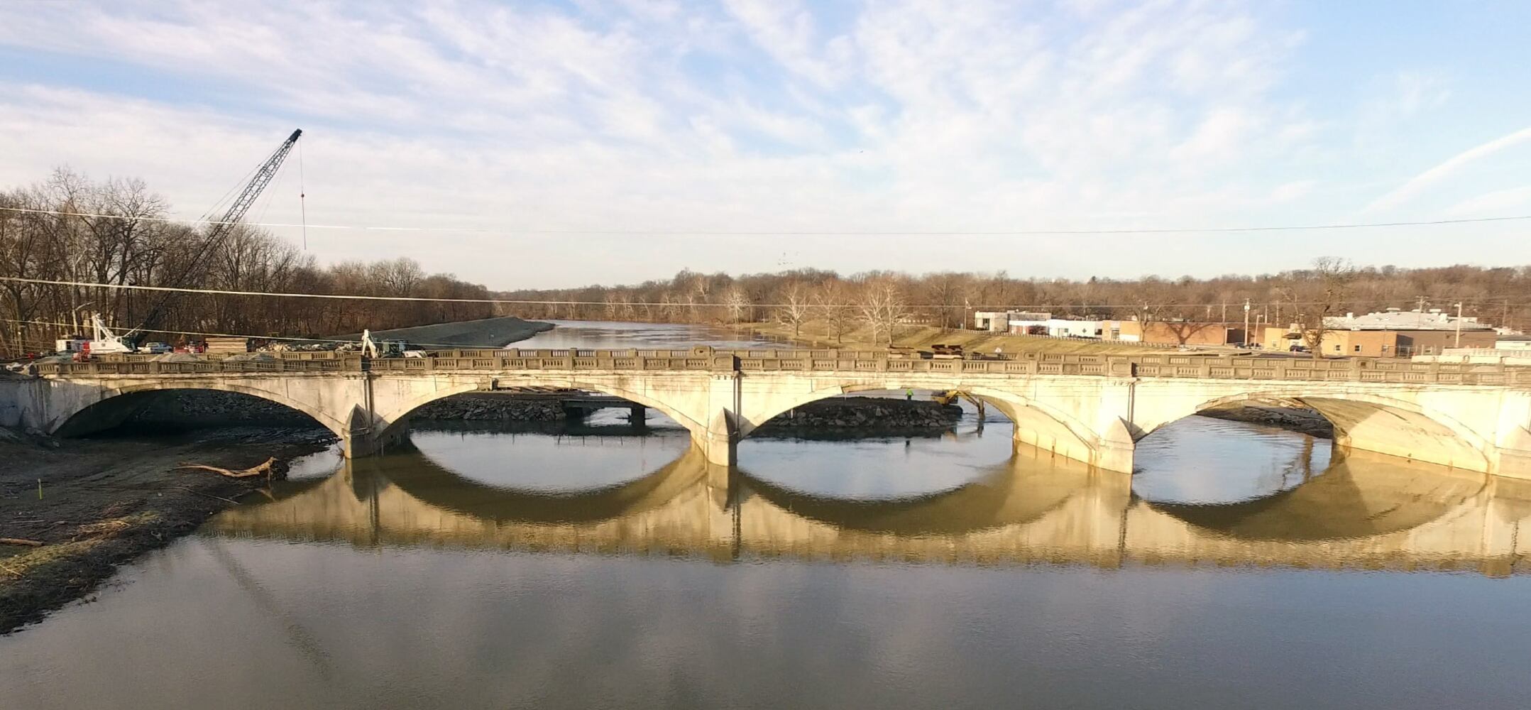 Bike trail detour added around bridge project