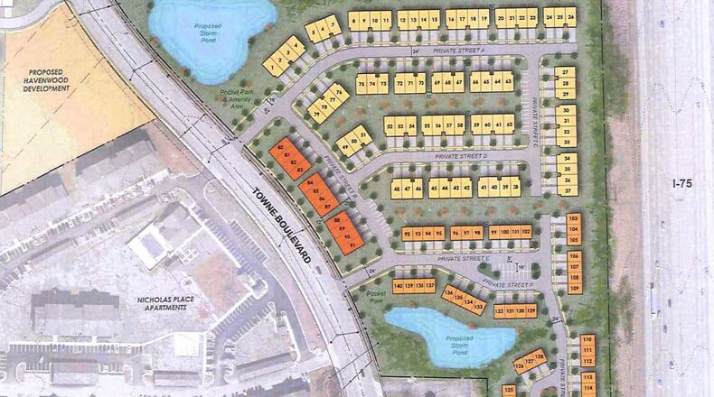 Maple Ridge, a 140 single family residential development, is proposed on Towne Boulevard in Middletown. MIDDLETOWN STAFF REPORT