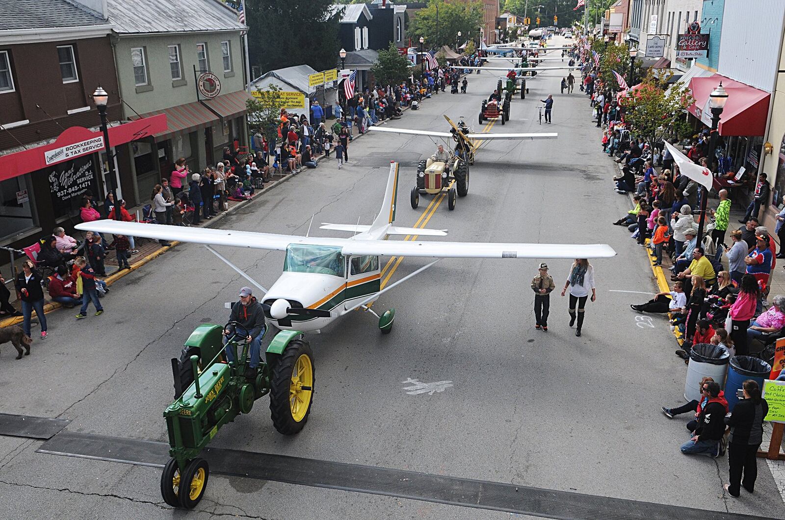 Scenes from a past New Carlisle Heritage of Flight Festival and parade. STAFF PHOTO/MARSHALL GORBY