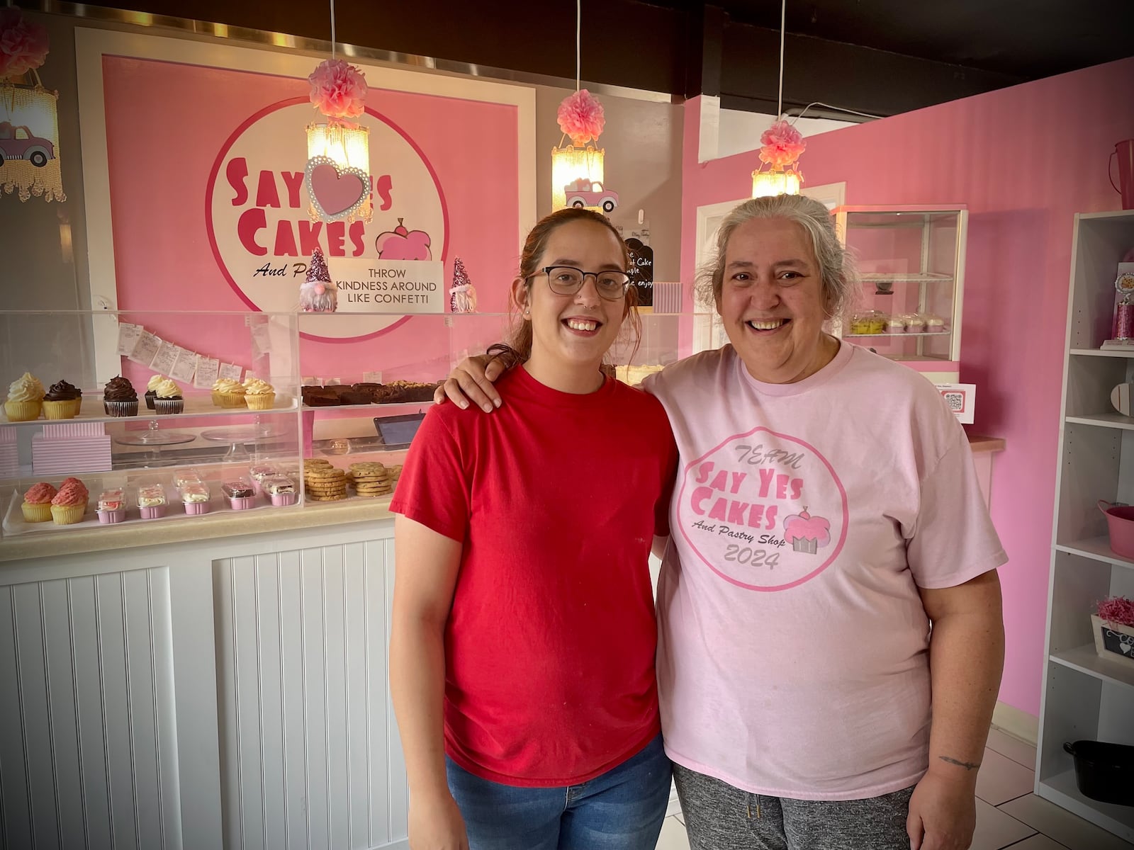 Jennifer Coyle (left) is the owner of Say Yes Cakes at 1003 Shroyer Road in Dayton. She is pictured with her daughter, Alyson. NATALIE JONES/STAFF