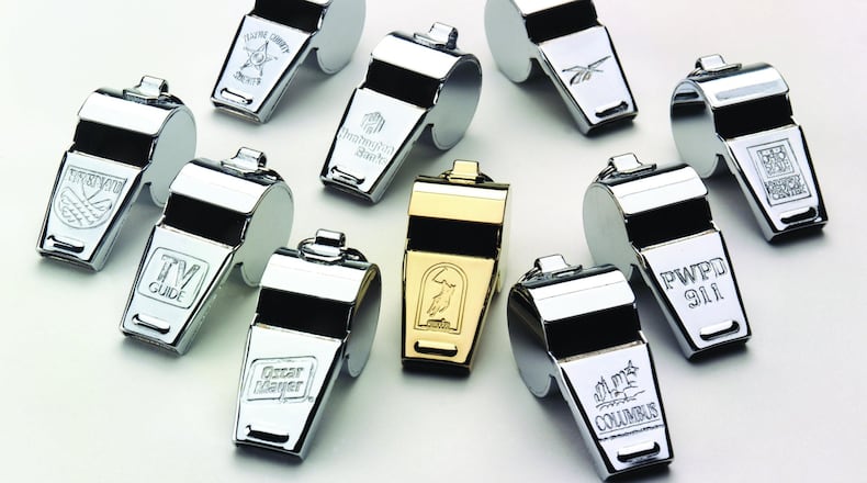 About 1 million whistles a year are made at American Whistle Corp. in Columbus. CONTRIBUTED