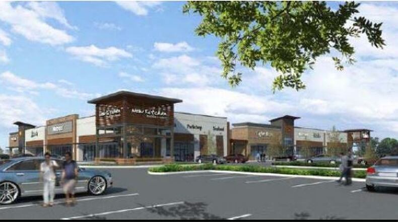 A rendering from the promotional materials for The Shoppes at The Heights. CONTRIBUTED