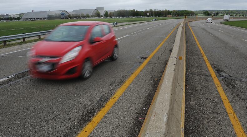 Business contractors did not submit any bids for the first phase of the Harshman Road improvement project in Riverside. The city plans to repair the concrete wall separating traffic on the road near Wright-Patterson Air Force Base and the National Museum of the U.S. Air Force. MARSHALL GORBY\STAFF