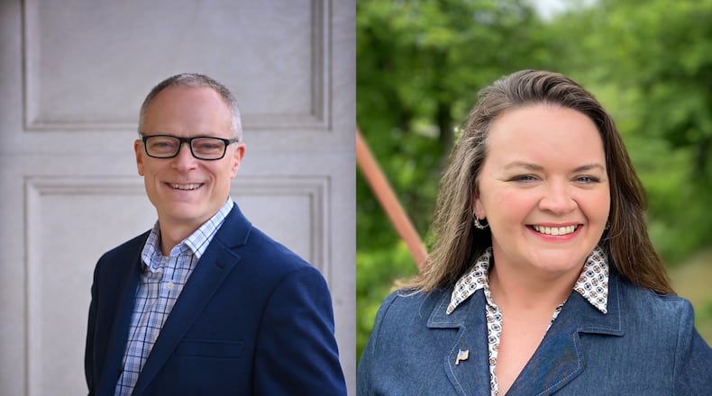 Republican Johnathan Newman (left) and Democrat Melissa VanDyke (right) go head-to-head to represent House District 80 in the Ohio House in the 136th General Assembly.
