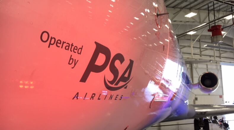 Based at Dayton International Airport, PSA has 3,800 employees operating more than 800 daily flights to more than 90 destinations. THOMAS GNAU/STAFF