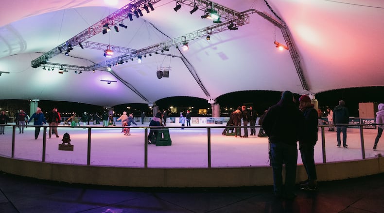 Skaters can enjoy the MetroParks Ice Rink throughout the holiday season including Christmas Eve, New Year's Eve and New Year's Day. CONTRIBUTED