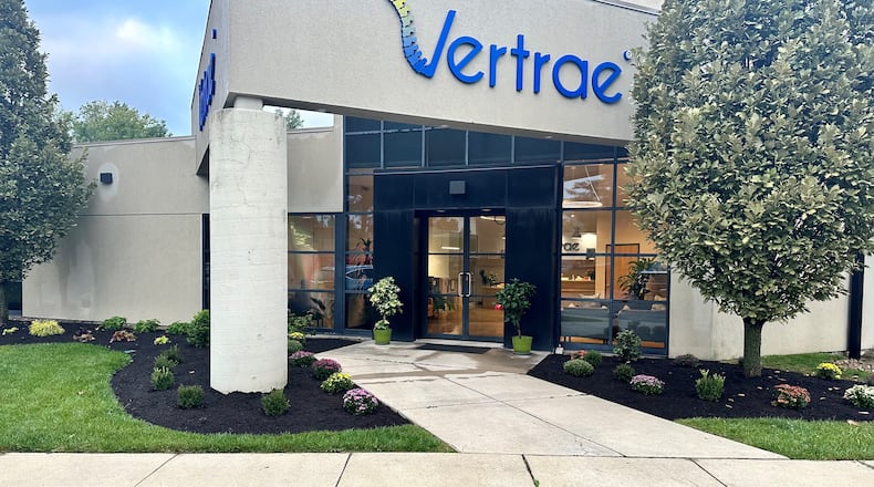 Vertrae, which is focused solely on spine care, recently moved into 4501 Lyons Road in Miamisburg. The surgery center portion of the building is scheduled to open in January, giving it the ability to perform outpatient spine surgery. CONTRIBUTED