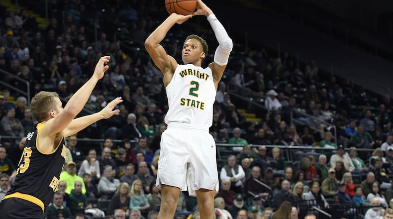 Wright State’s Everett Winchester puts up a shot against Northern Kentucky. Keith Cole/CONTRIBUTED