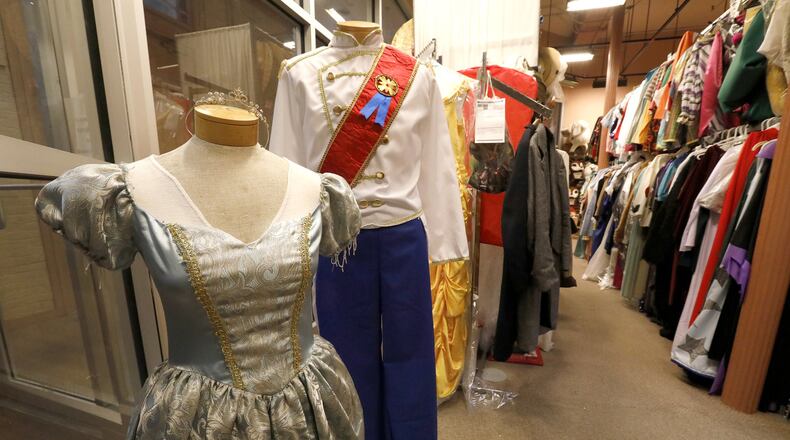 Some of the costumes for rent at the Springfield Arts Council Costume Shop in the Clark County Heritage Center. Bill Lackey/Staff