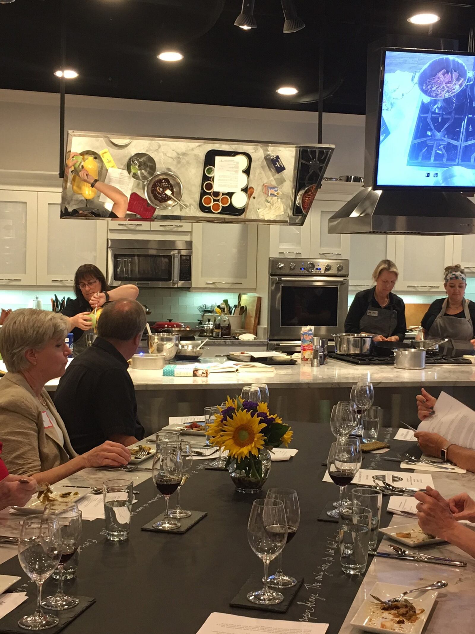 A special class at the Dorothy Lane Market Culinary Center in Centerville, featured five recipes from different critically acclaimed books helmed by Child. ALEXIS LARSEN / CONTRIBUTED