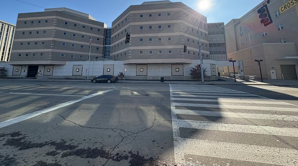 The Montgomery County Jail in downtown Dayton. Brooke Spurlock/Staff