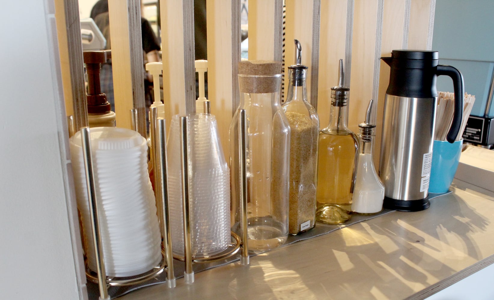 PHOTO:  look inside of the new Ghostlight Coffee shop location next to Old Scratch Pizza