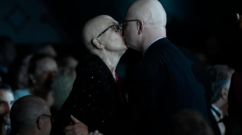 LOS ANGELES, CALIFORNIA - JANUARY 25: (L-R) Julia Reichert and Steven Bognar accept Documentary for 'American Factory' during the 72nd Annual Directors Guild Of America Awards at The Ritz Carlton on January 25, 2020 in Los Angeles, California. (Photo by Kevork Djansezian/Getty Images)