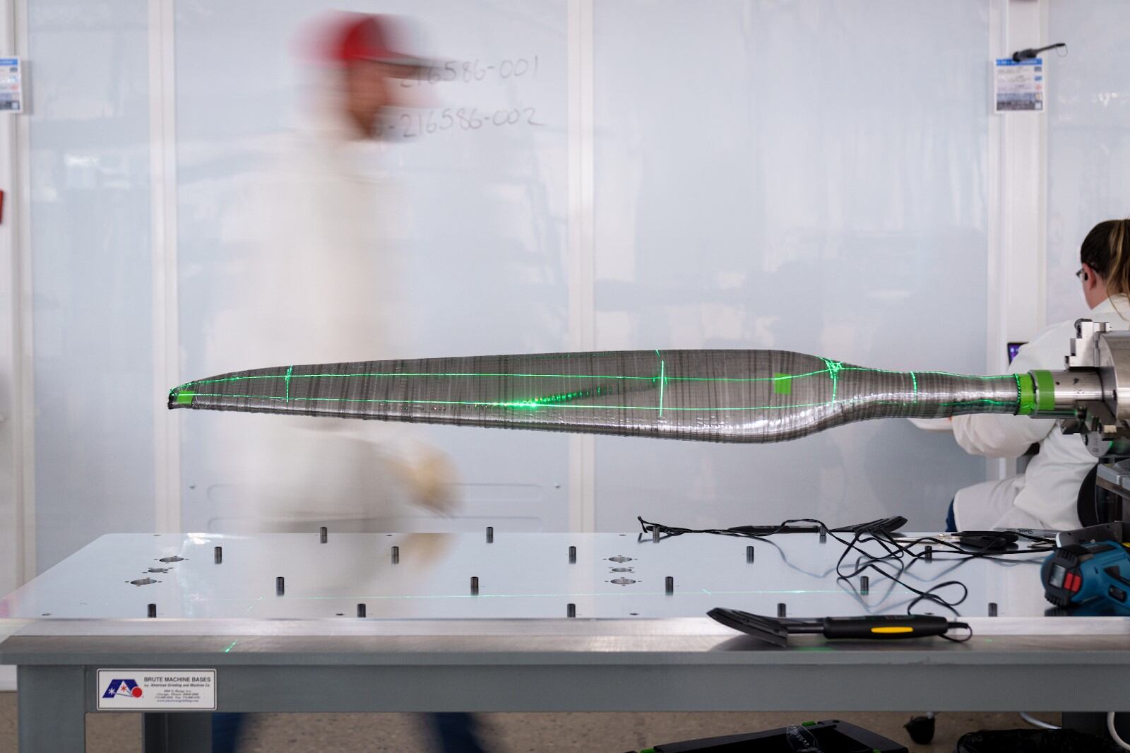 A Joby photograph of a propeller blade.