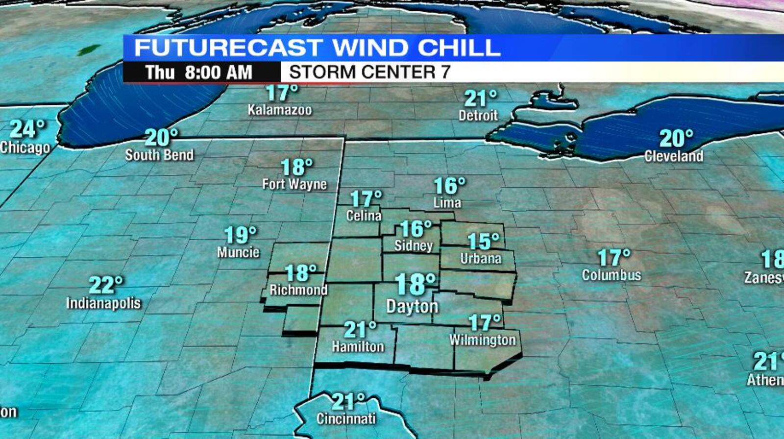 Futurecast Windchills / STORM CENTER 7 CHIEF METEOROLOGIST ERIC ELWELL