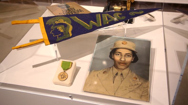 Queens of the Heartland, an exhibition highlighting the trailblazing accomplishments of 30 Black Ohio women, is on display at the National Afro-American Museum and Cultural Center in Wilberforce. LISA POWELL / STAFF