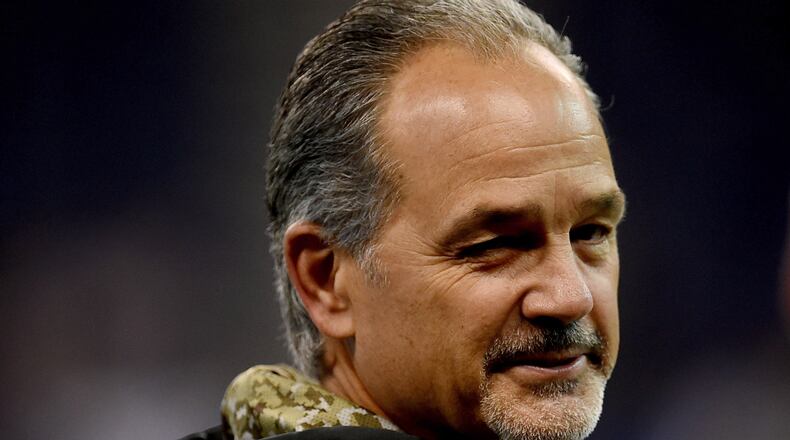 INDIANAPOLIS, IN - NOVEMBER 20:  Head coach Chuck Pagano of the Indianapolis Colts watches action prior to a game against the Tennessee Titans at Lucas Oil Stadium on November 20, 2016 in Indianapolis, Indiana.  (Photo by Stacy Revere/Getty Images)