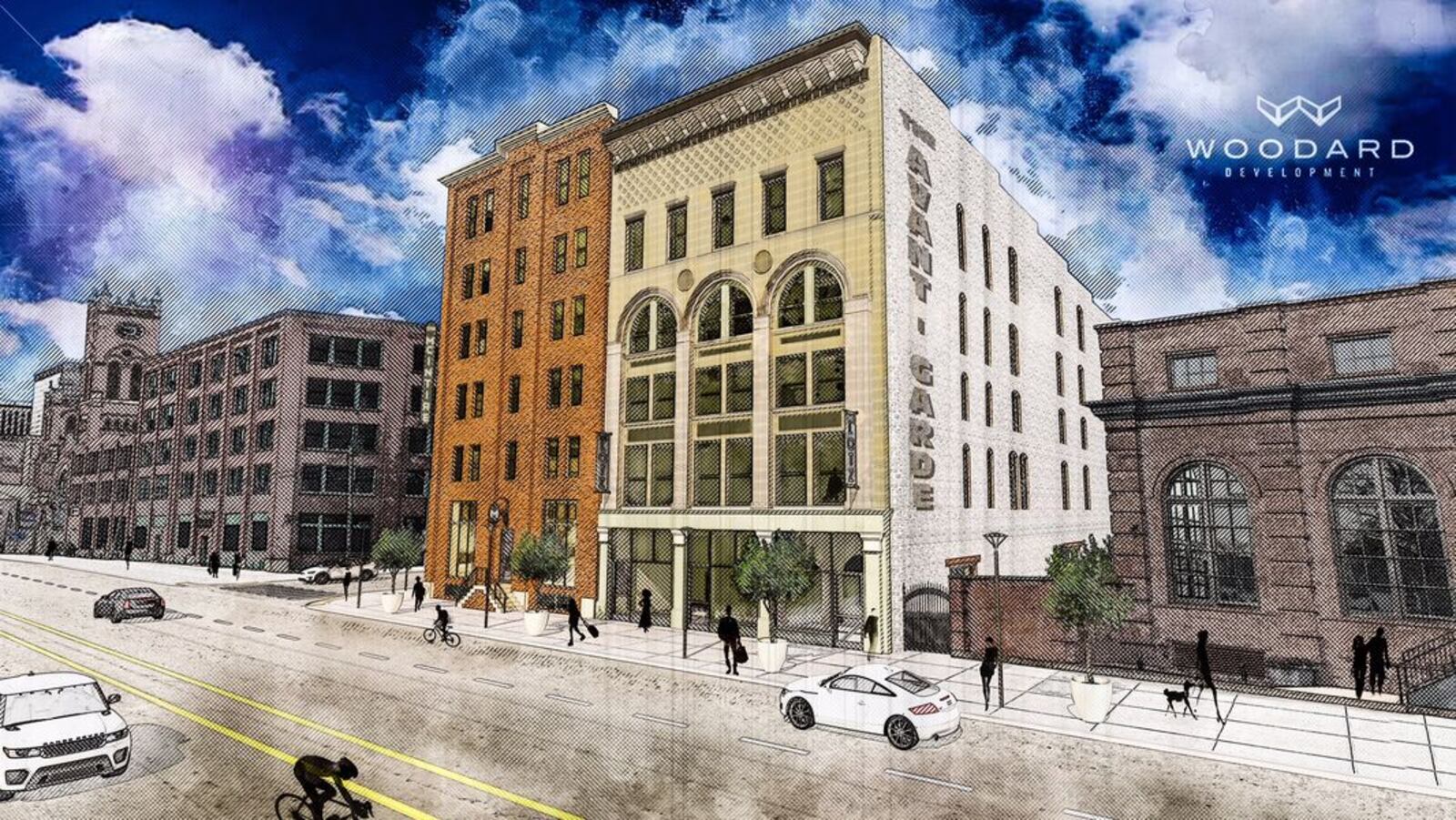 Woodard Development rehabilitated the old Lotz paper building at 607 E. Third St. The building was renamed the Avant-Garde. CONTRIBUTED