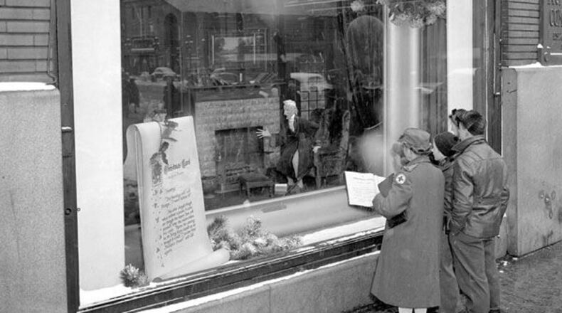 One of Rike's Department Store's longest-running holiday traditions began with the creation of an animated Christmas window display.  Submitted photo.