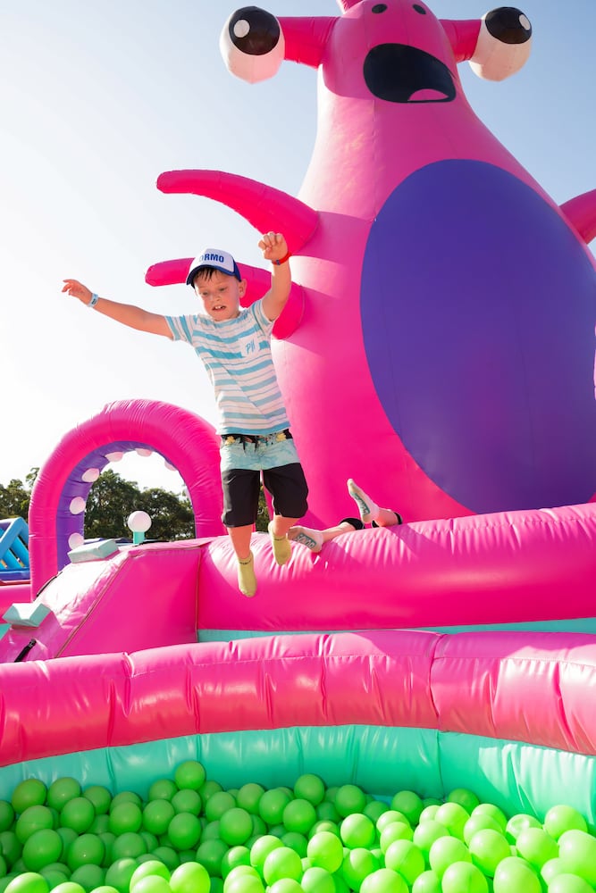 PHOTOS: The World’s Largest Bounce House is inflated fun