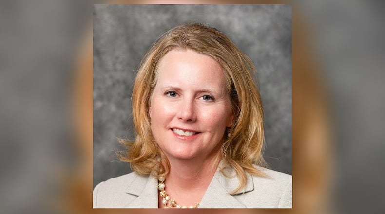 Amy Schrimpf, named in July 2024 as the vice president and "president in training" of the Dayton Region Manufacturers Association. CONTRIBUTED.