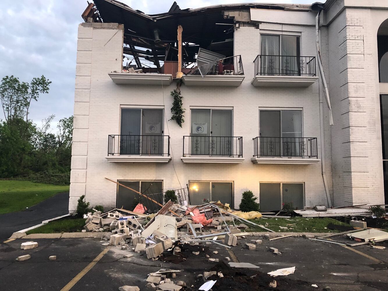 Riverside storm damage