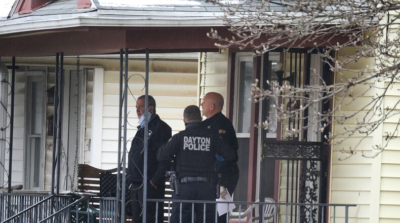 Dayton police investigate a deadly shooting on Kammer Avenue on Thursday, Dec. 17, 2020. MARSHALL GORBY/STAFF