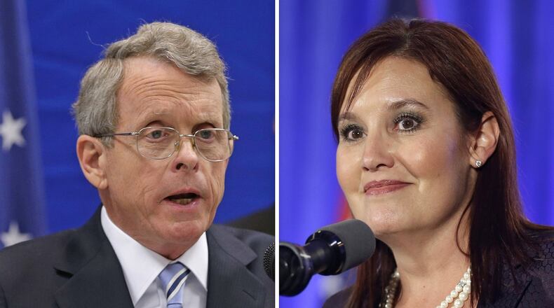 Ohio Attorney General Mike DeWine and Lt. Gov. Mary Taylor.