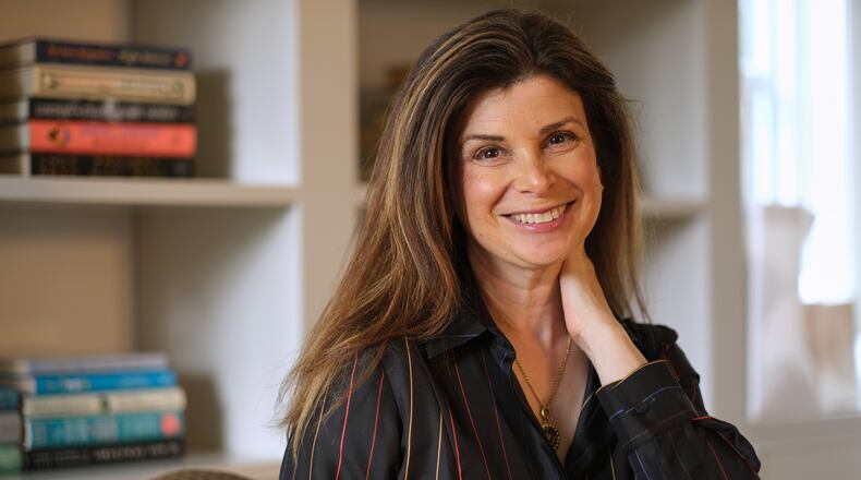 Author Laura Dave poses for a portrait on Tuesday, Dec. 9, 2025, in Santa Monica, Calif. (AP Photo/Chris Pizzello)