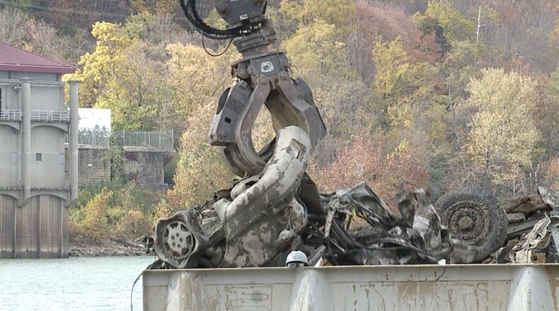 The Hamilton County Police Association’s Underwater Search and Recovery Unit is partnering with nonprofit Living Lands and Waters in the nation’s largest cleanup effort to date, removing cars from the Ohio River. WCPO/CONTRIBUTED