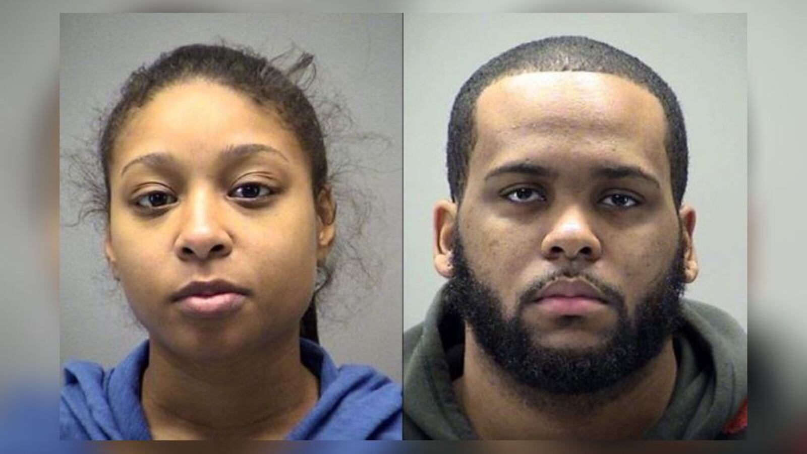 Dahlia Williams, left, and Trayvian L. Agnew. Montgomery County Jail