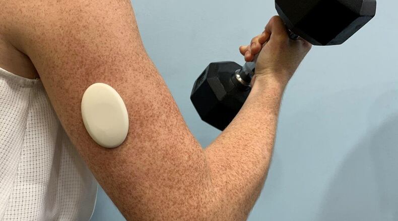 The Air Force Research Laboratory is working with Nextflex and industry startup Profusa Inc. to advance wearable remote human performance monitoring technologies to benefit both the warfighter and consumer. (Courtesy photo/Profusa Inc.)