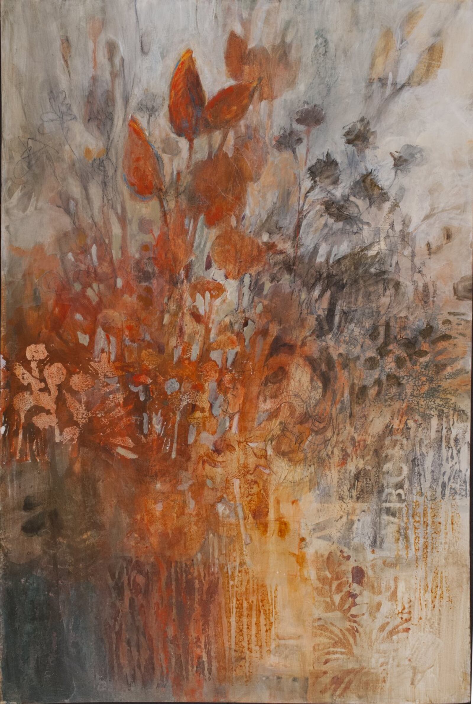 “Prairie Passion,” mixed media by Sharon Stolzenberger, who is one of the featured artists at the 30th Annual Art on the Commons festival on Sunday, Aug. 12. CONTRIBUTED