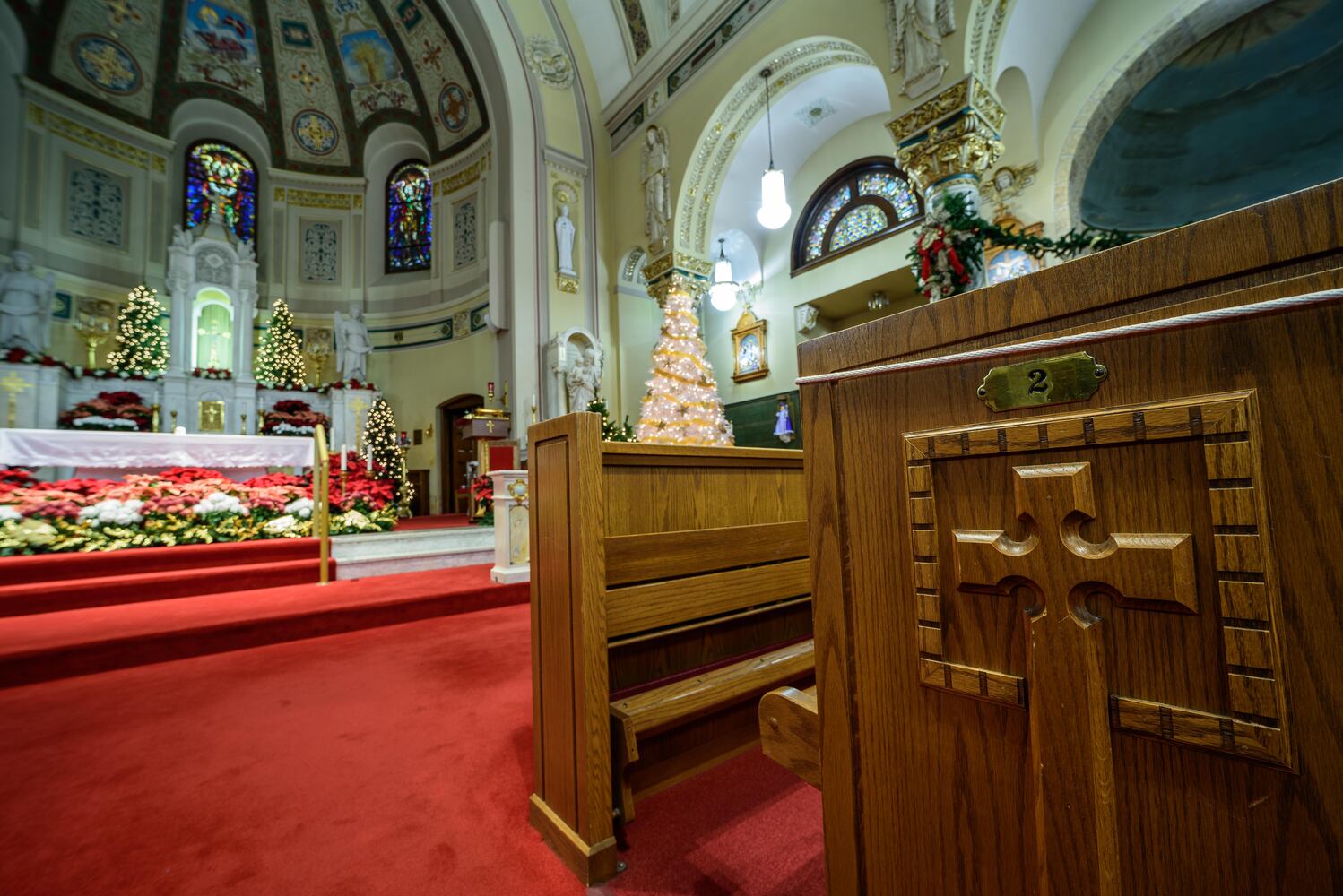 PHOTOS: Christmas Eve morning at St. Joseph Catholic Church in downtown Dayton