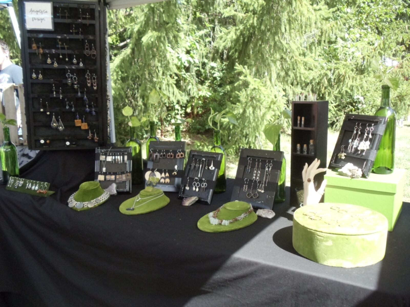 Jewelry for sale at the 2012 Cyclops Fest in Yellow Springs. A crowd of about 8,000 enthusiasts of handmade items and DIY culture is expected to turn out for the third annual Cyclops Fest, returning to John Bryan Center in Yellow Springs on Saturday, Sept. 14. CONTRIBUTED