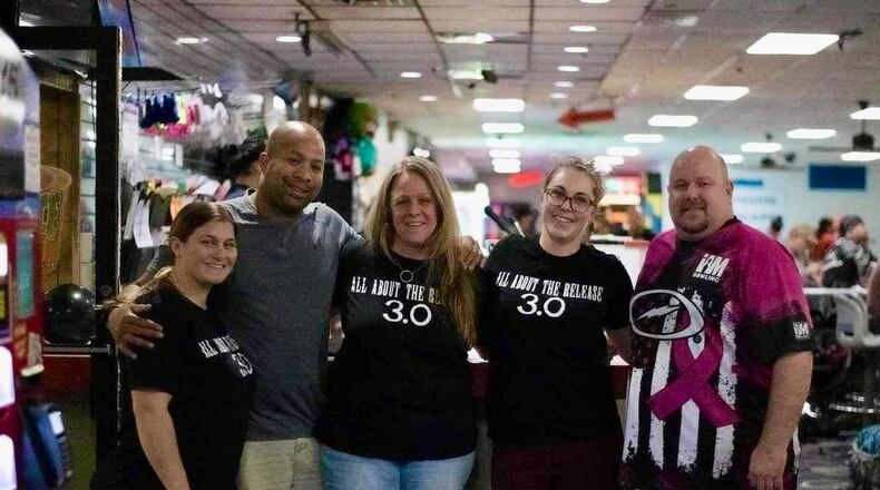 The team of Micki Sumner, Brian Saunders, Lori Reasoner, Stephanie Burkhardt and Tom Pennington Jr. was recently recognized for rolling the highest game in the country for a five-person team (two men and three women) - CONTRIBUTED