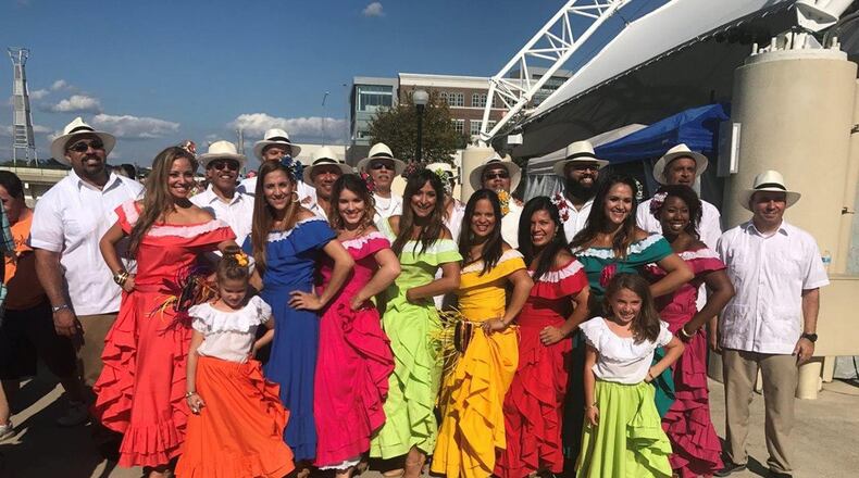 Music and dance ensemble Rondalla Puerto Rico is pictured at the 2018 Hispanic Heritage Festival in Dayton, Ohio. Miguel Maldonado, group member and Air Force Research Laboratory Aerospace Systems Directorate Diversity Council chair, is leading the directorate’s Hispanic Heritage Month activities, taking place Sept. 15-Oct. 15, 2019. (Courtesy photos/Maria Maldonado)