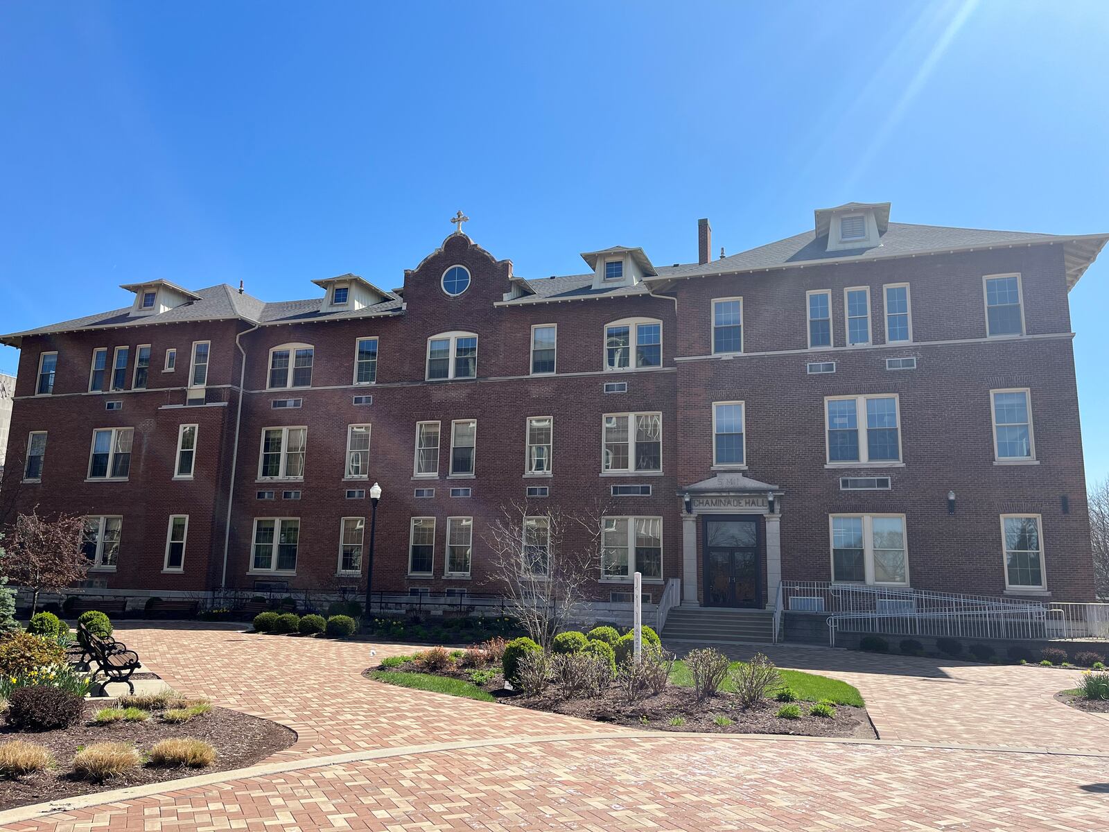 Chaminade Hall on the University of Dayton's campus has been mostly unused since 2014, when the school of education relocated to Fitz Hall. The building is 60,000 square feet and three stories. CORNELIUS FROLIK / STAFF