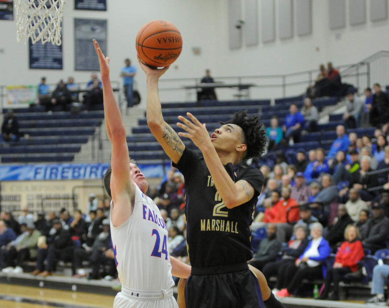 PHOTOS: Thurgood Marshall vs. Clinton-Massie boys basketball