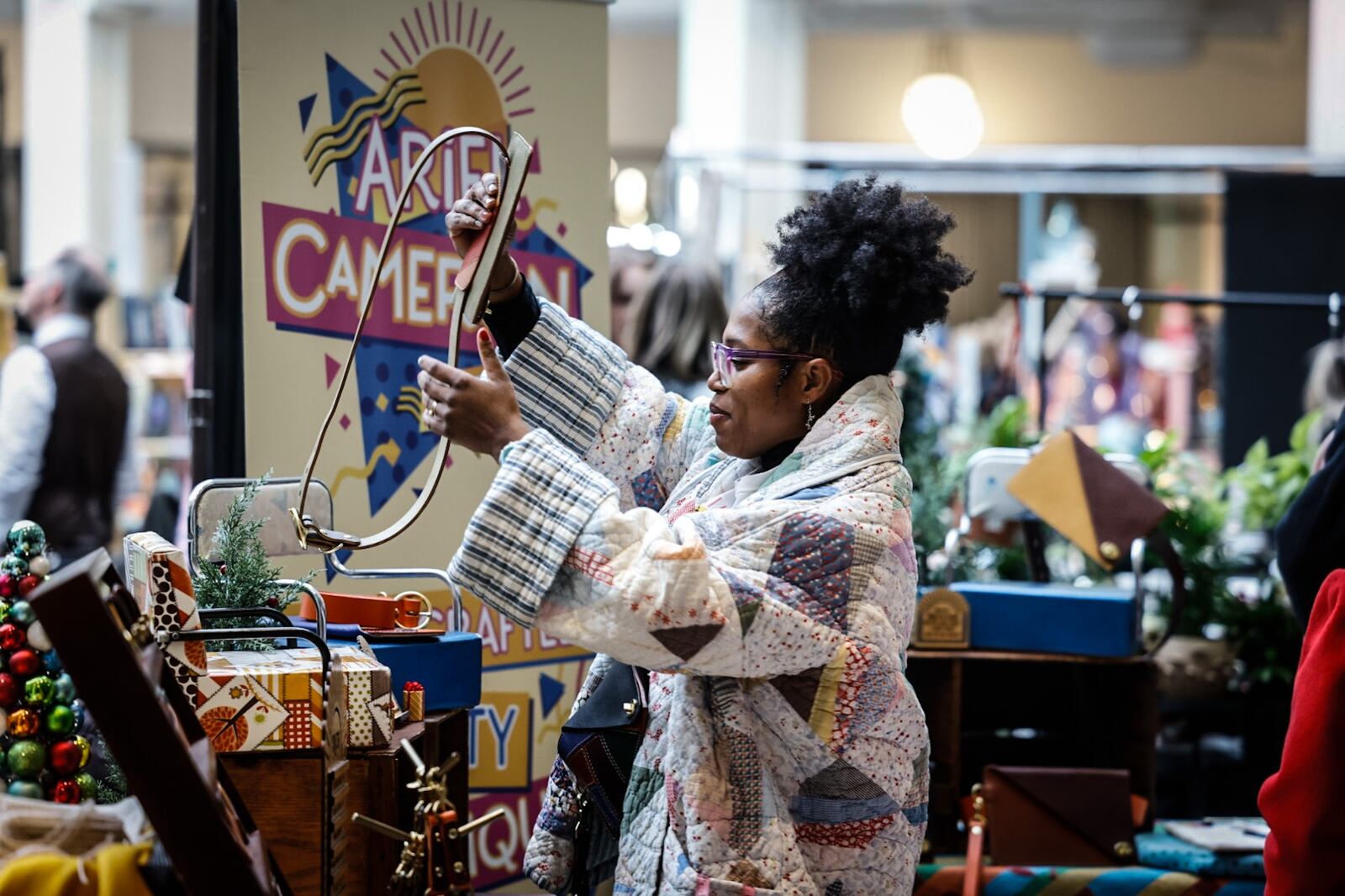 Dozens of vendors and hundreds of holiday shoppers gathered Thursday, Dec. 12, 2024, for Holly Days at the Arcade. Live entertainment was also a highlight in the rotunda. Holly Days at the Arcade is presented by AES Ohio and the Dayton Daily News. STAFF