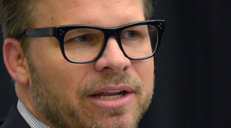Marcus Smith, Speedway Motorsports, Inc., President and CEO, participates in the TMS Media Day at Texas Motor Speedway in Fort Worth, Texas, on Wednesday, Feb. 28, 2018. (Max Faulkner/Fort Worth Star-Telegram/TNS)
