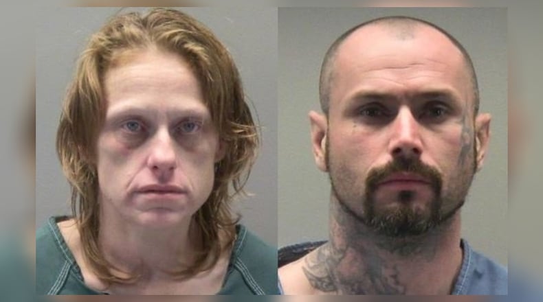 Jessica Rose Boomershine, left, and Billy Joe Farra