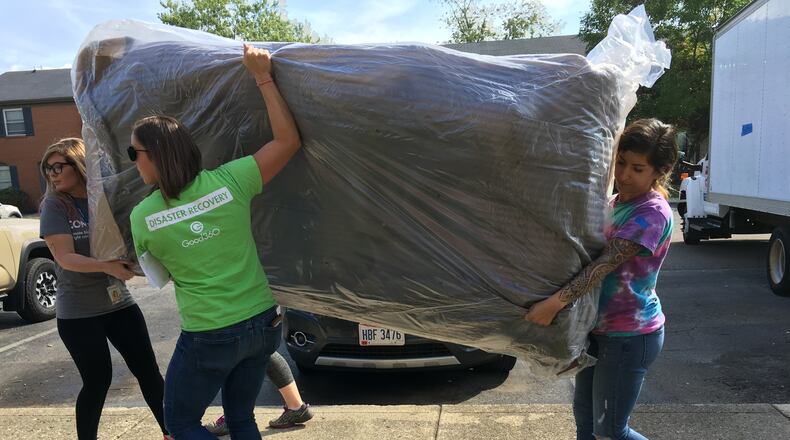 Memorial Day tornado victims received long-awaited home supplies like couches and kitchen tables on Tuesday.