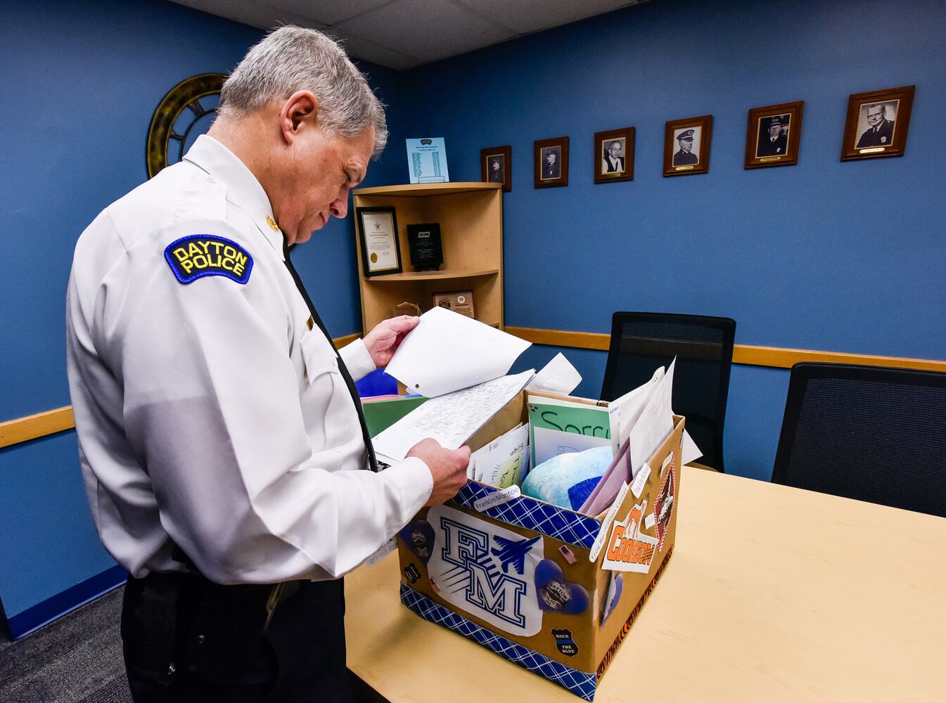 Thank You letters delivered to Dayton Police and Jorge DelRio family
